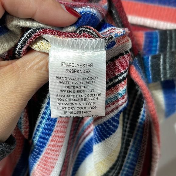 Hannah Banana NWT Striped Sweater Dress Flutter Sleeve Size 12 - Picture 17 of 17